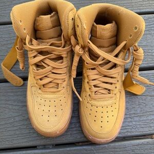 Nike High-Top Sneakers in Mustard Yellow